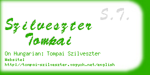 szilveszter tompai business card